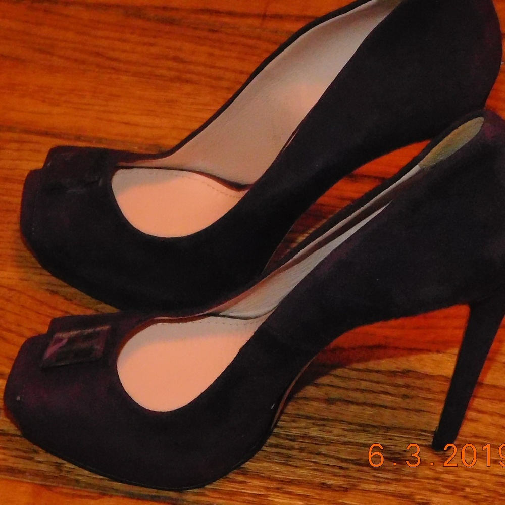 MIU MIU (PRADA) - SUEDE SHOES  STILLETO - PURPLE